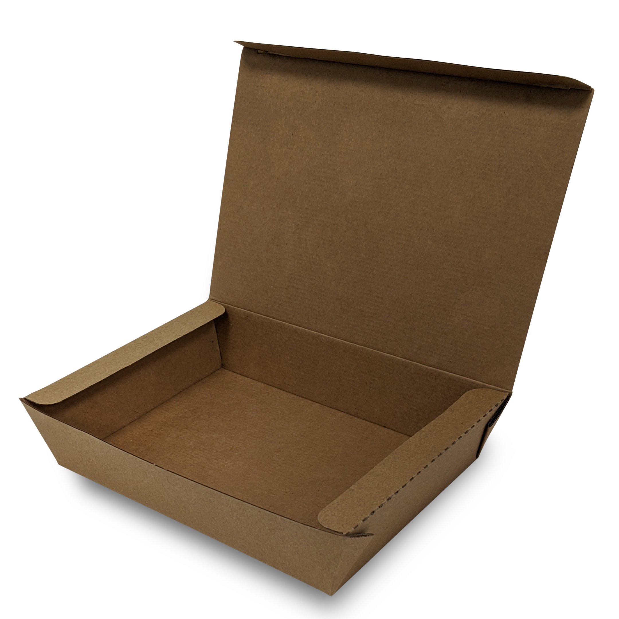Paper burger box brown XL 110x110x77mm, 50pcs